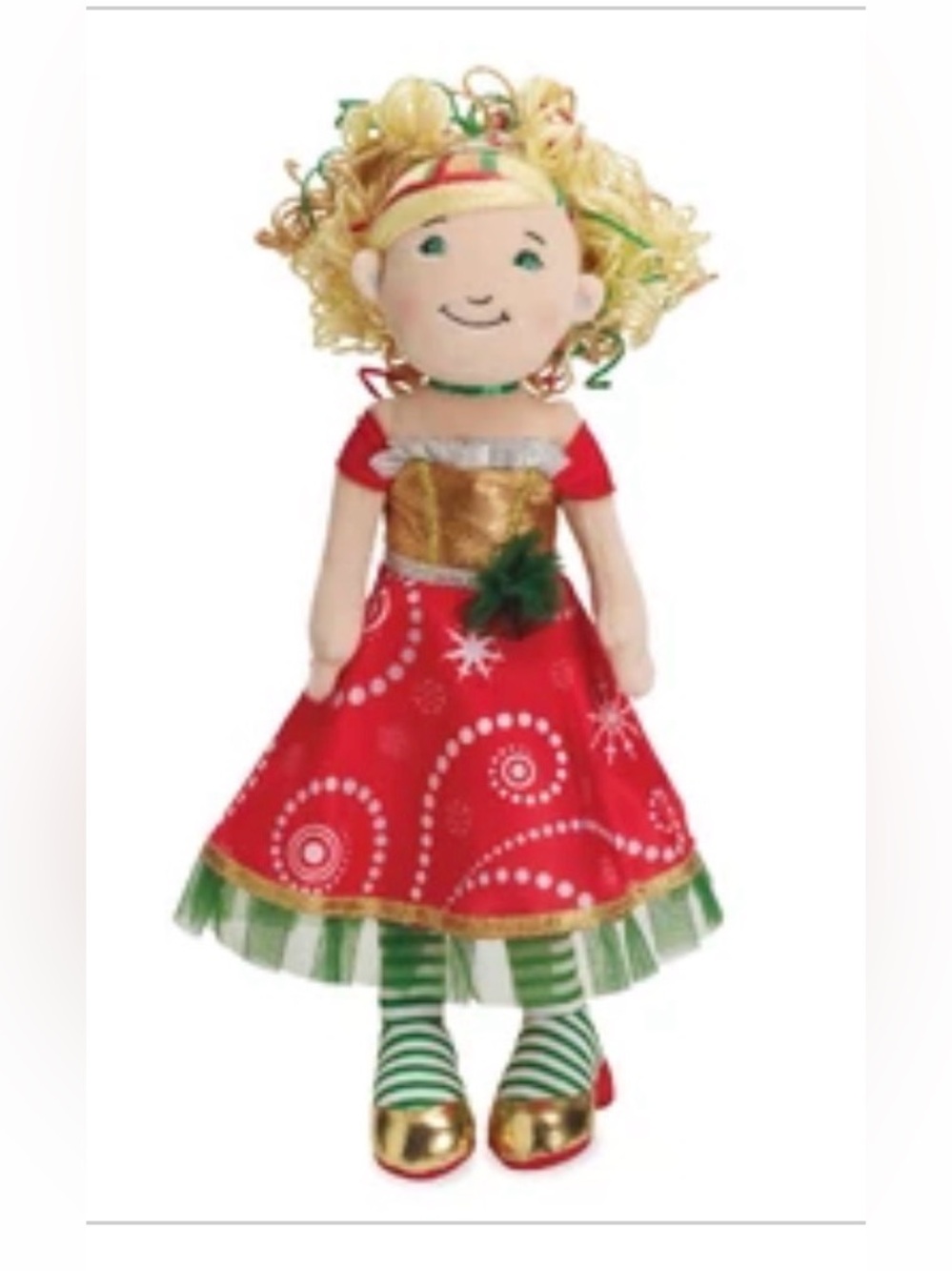 Deck the Halls Dessa plush Doll by Manhattan toys Groovy Girls Holiday collecti